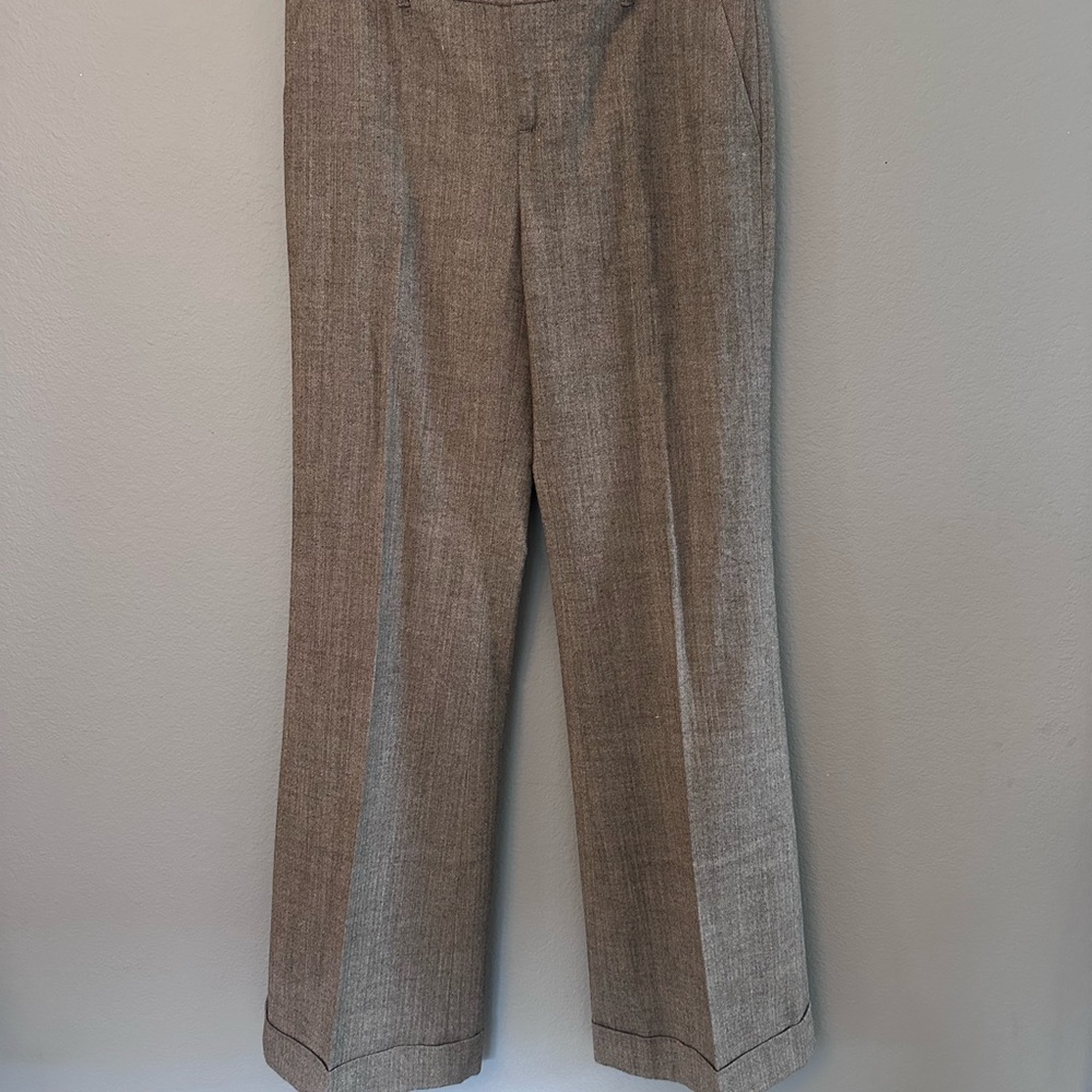 Martin + Osa Women’s Brown Tweed Trousers Size 4